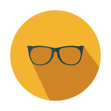 Gözlük vektör düz simgesi - Vektör