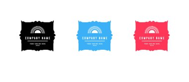 Badge logo tasarım seti-vektör