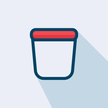 Alışveriş sepeti vektör simgesi - Düz resim