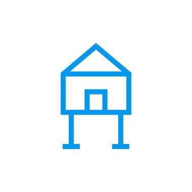 Billboard gayrimenkul konsepti - House reklam vektör simgesi