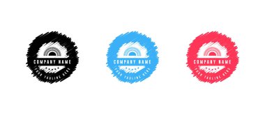 Badge logo tasarım seti-vektör