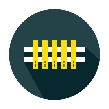 Çit simgesi-modern minimal düz tasarım-vektör