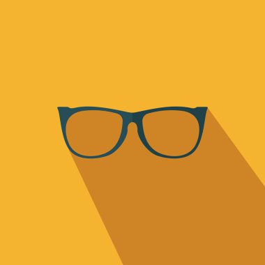 Gözlük vektör düz simgesi - Vektör