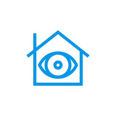 Göz işareti simgesi ile House - vektör