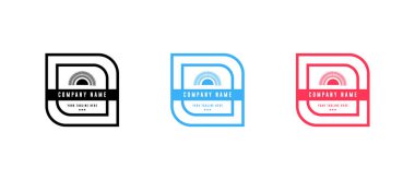 Badge logo tasarım seti-vektör