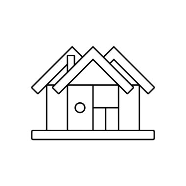 Ev simgesi - Ev işareti simgesi - vektör