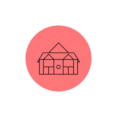 Ev simgesi - Ev işareti simgesi - vektör