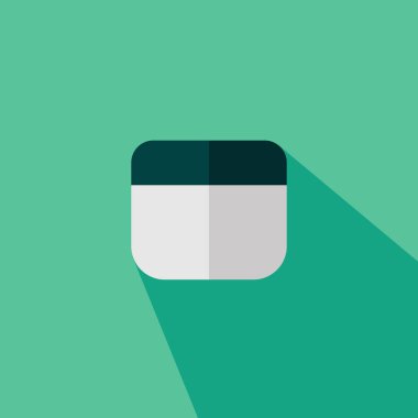 Yüz kremi düz vektör simgesi