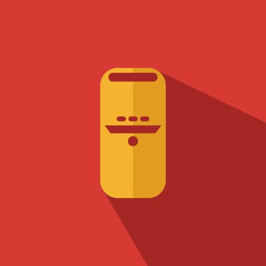 Bilgisayar kasadüz simgesi - Bilgisayar Cpu vektörü