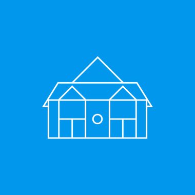 Ev simgesi - Ev işareti simgesi - vektör