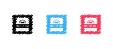 Badge logo tasarım seti-vektör