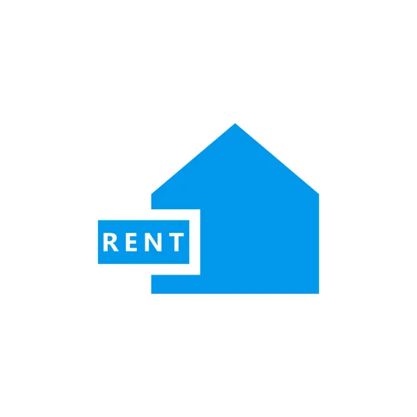 House rent icon-eigenschap huur teken vector — Stockvector