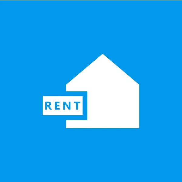 House rent icon-eigenschap huur teken vector — Stockvector