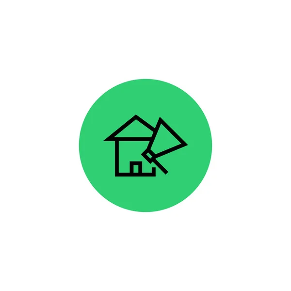 Concept de marketing de la maison - Immobilier annonce icône — Image vectorielle