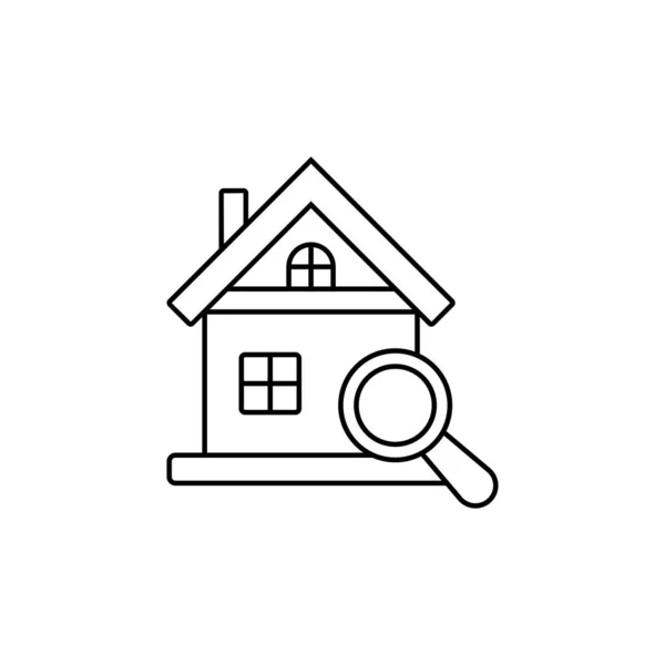 Buscar icono de la casa - Encontrar un vector de signo de inicio — Vector de stock