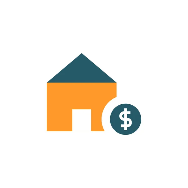 House with dollar sign icon - vector Stock Vector