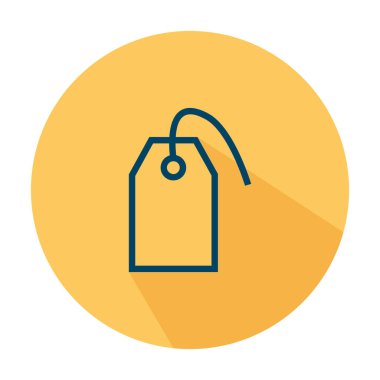 Fiyat etiketi düz işareti simge vektör