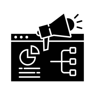 dijital web simgesi vektör illüstrasyonu