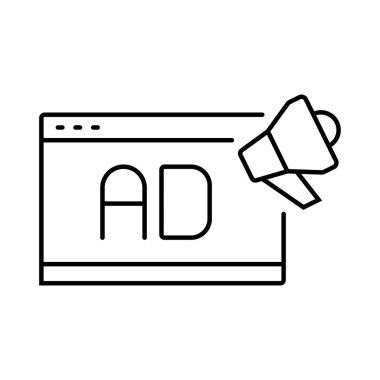 dijital web simgesi vektör illüstrasyonu