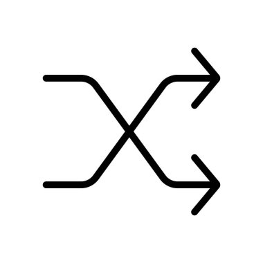 dijital çizgi ikonu vektör çizimi