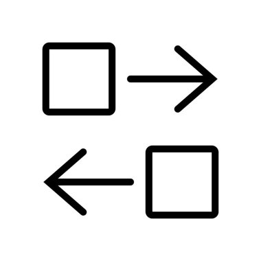 dijital çizgi ikonu vektör çizimi