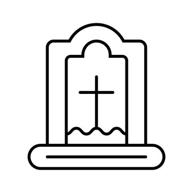 dijital çizgi ikonu vektör çizimi