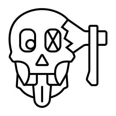 dijital çizgi ikonu vektör çizimi