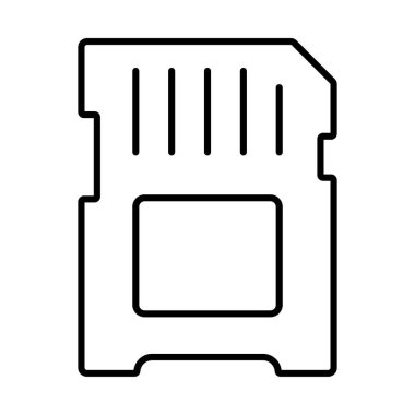 dijital çizgi ikonu vektör çizimi