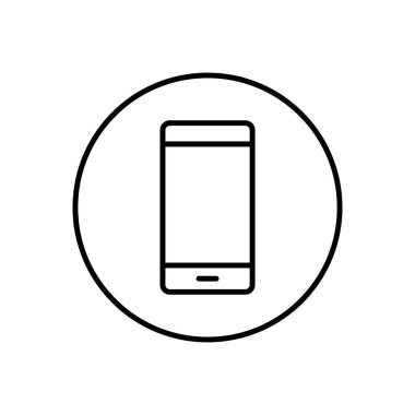 dijital çizgi ikonu vektör çizimi