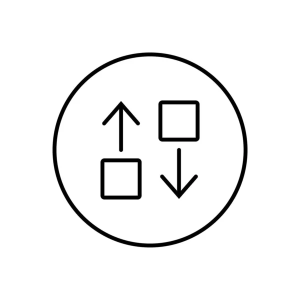 数字直线图标矢量插图 — 图库矢量图片