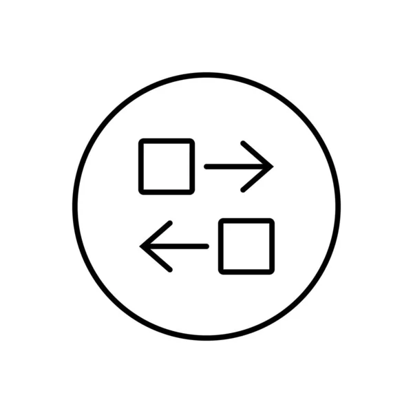 数字直线图标矢量插图 — 图库矢量图片