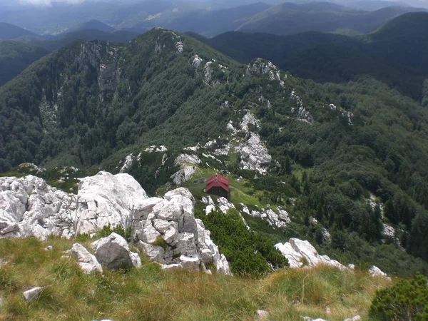 来自克罗地亚共和国 Risnjak 国家公园的全景 — 图库照片