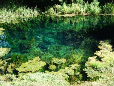 Lika - Hırvatistan Cumhuriyeti bölgesinde nehir kaynak