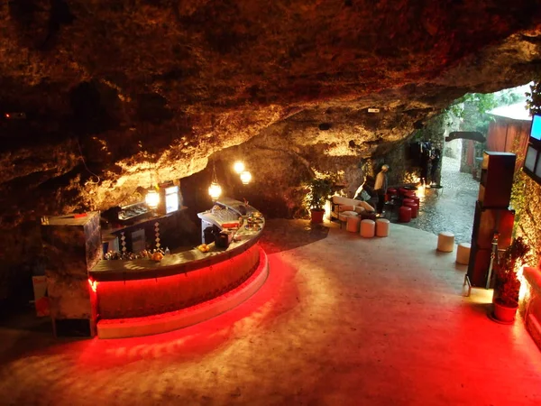 Caffe Bar Die Höhle Zentrum Von Mostar — Stockfoto