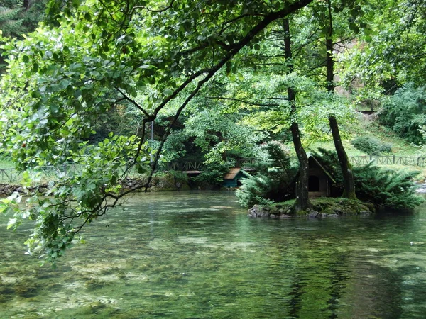 Park Źródła Rzeki Bosna Sarajewie — Zdjęcie stockowe