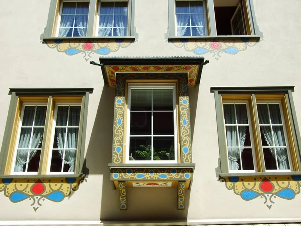 Balkon Okna Domu — Zdjęcie stockowe