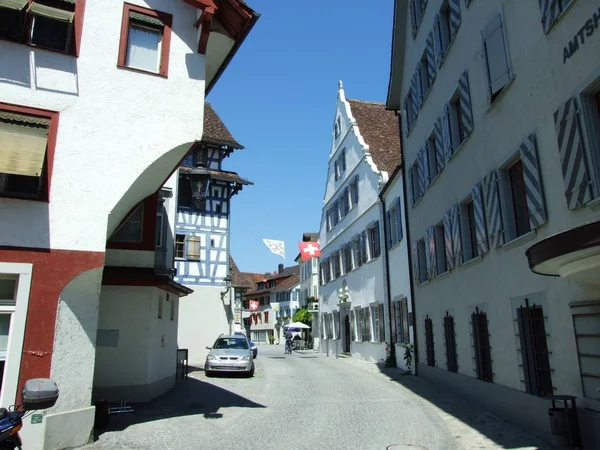 Une Vieille Rue Dans Ville Arbon — Photo