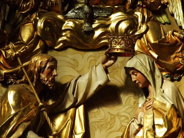Vergoldeter Schmuck Der Kirche — Stockfoto