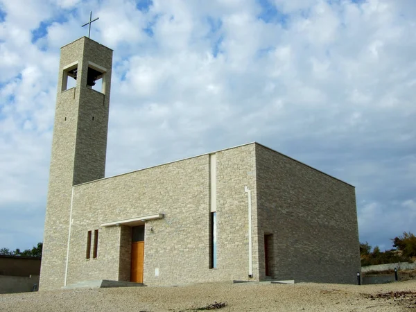 Exterior Modern Parish Church Korlat — Stock Photo, Image