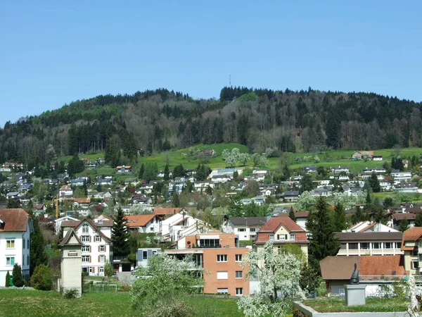 Panoramatický Pohled Abtwil Město Gallen — Stock fotografie