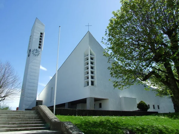 Eglise Sur Colline Saint Gall — Photo