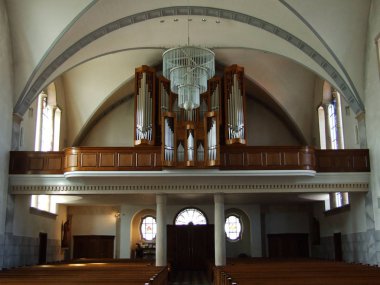 Gossau şehir (Canton St. Gallen, İsviçre büyük Hıristiyan Kilisesi organ)