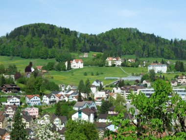 Herisau (Canton Appenzell Ausserrhoden, İsviçre tipik peyzaj)