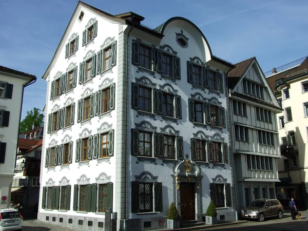 Historiska Palatset Herisau Kanton Appenzell Ausserrhoden Schweiz — Stockfoto