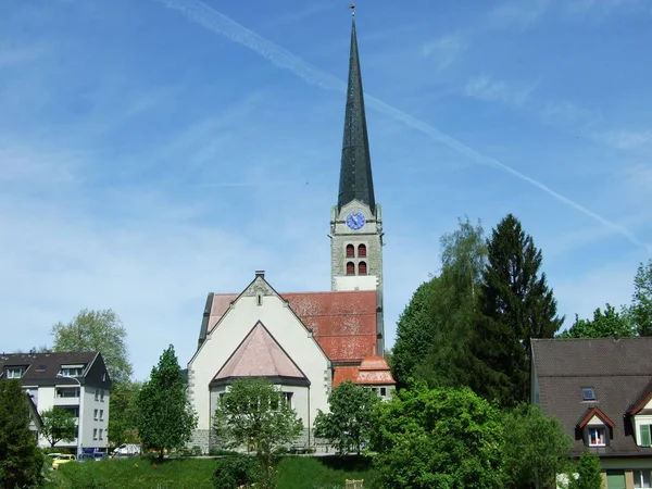 Oude Christelijke Kerk Stad Van Herisau Kanton Appenzell Ausserrhoden Switzerland — Stockfoto