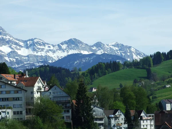 Paysage Typique Herisau Canton Appenzell Ausserrhoden Suisse — Photo