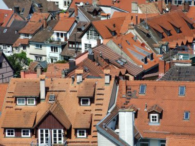 Panoramik şehir Konstanz, Katedral Kulesi (Federal Almanya Cumhuriyeti)