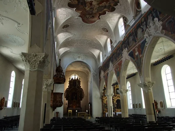 Interior Una Gran Iglesia Konstanz República Federal Alemania —  Fotos de Stock