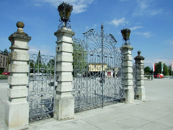 Puerta Metálica Antigua Kreuzlingen Cantón Thurgau Suiza —  Fotos de Stock