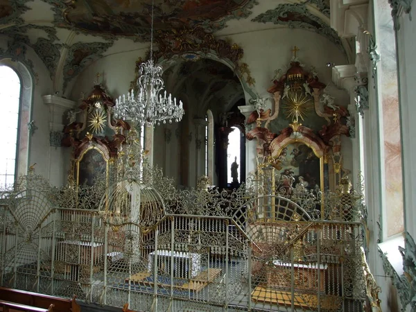 Nterior Iglesia San Ulrico Kreuzlingen Cantón Thurgau Suiza —  Fotos de Stock